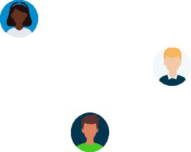 Avatars de clients satisfaits